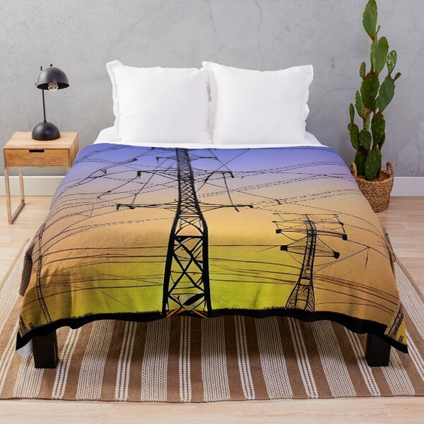 Item preview, Purple and Yellow Sky Pylons designed and sold by pinkal.