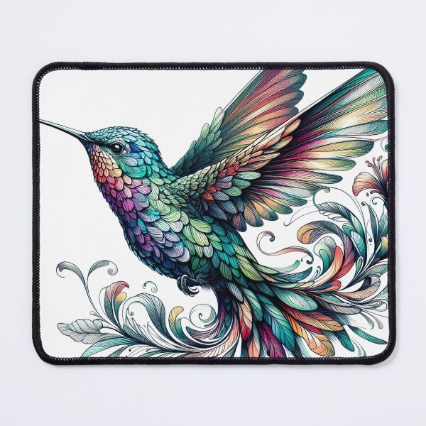 Item preview, "In Flight Beauty: Hand-Painted Hummingbird Art in Vector" designed and sold by Huycao211.
