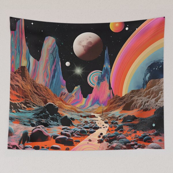 Item preview, Vibrant Vistas: Cosmic Chromatic Trails designed and sold by dogwoofwoof.