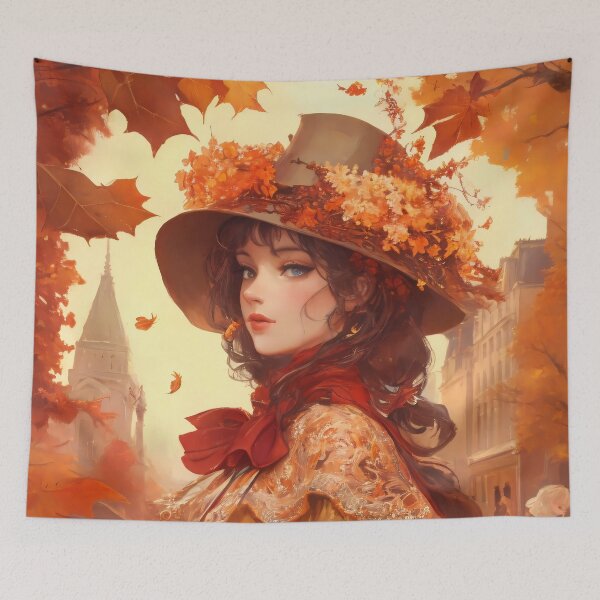 Item preview, Falling Petals, Anime Aesthetics of Autumn - No.1 Na-o designed and sold by BALMYPRINTEMPS.
