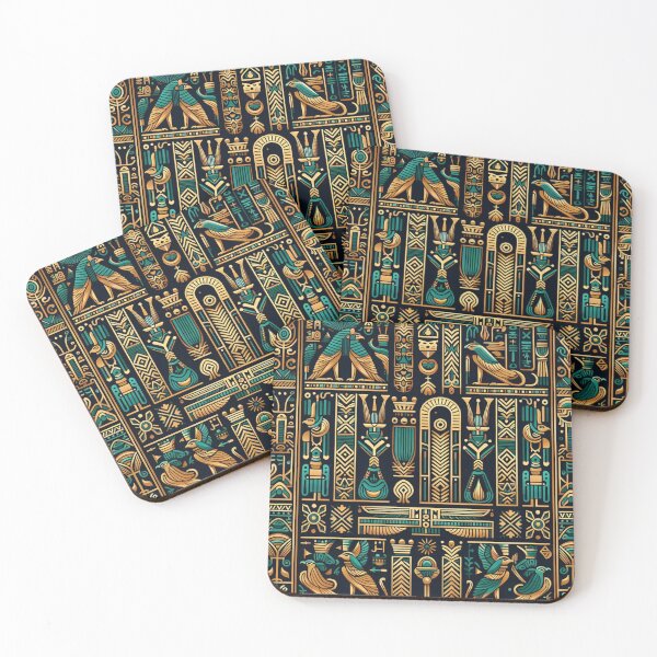 Item preview, Ancient Egypt Hieroglyphs thoth -ancient Egyptian Deity Poster designed and sold by CoffeeIsATrip.