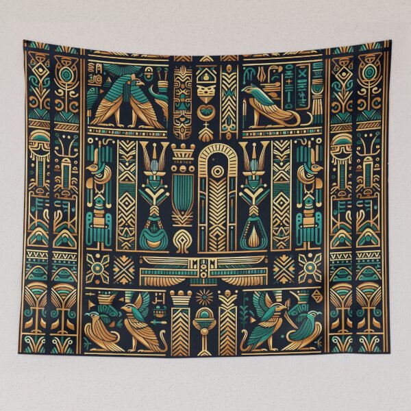 Item preview, Ancient Egypt Hieroglyphs thoth -ancient Egyptian Deity Poster designed and sold by CoffeeIsATrip.