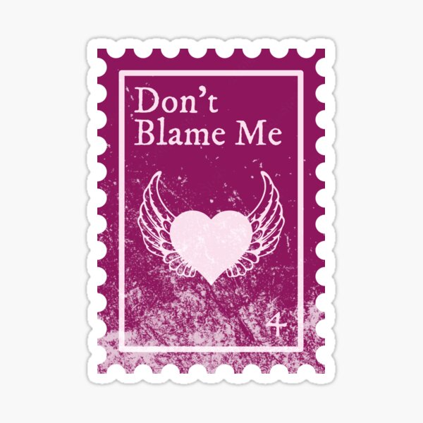 Don't Blame Me- Taylor Swift Sticker for Sale by shufflebysteph