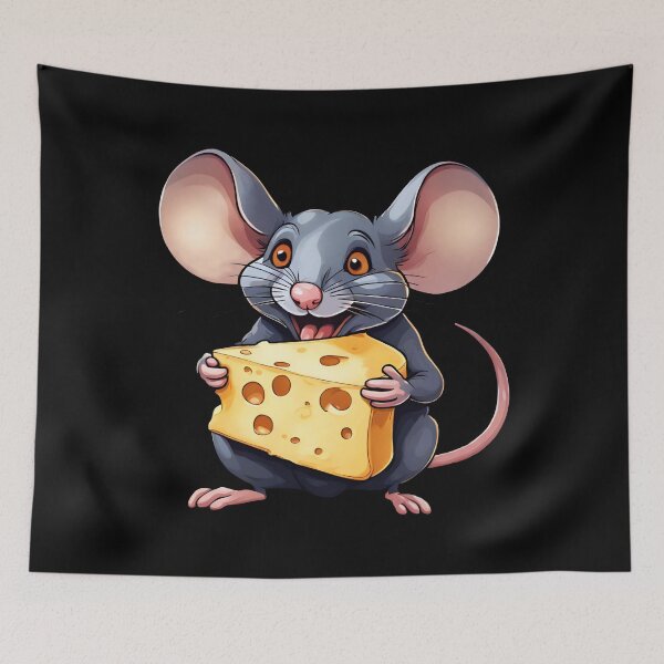 Item preview, Mouse holding Cheese designed and sold by Aquillashop.