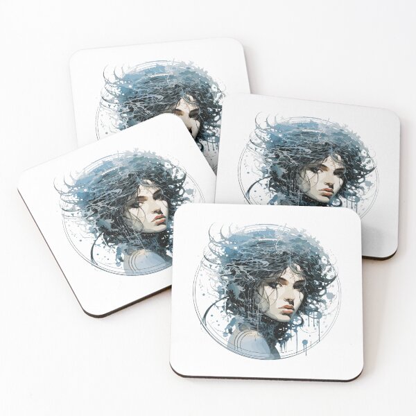 Item preview, Portrait of a Woman with a splash of water  designed and sold by Hisirdoux.