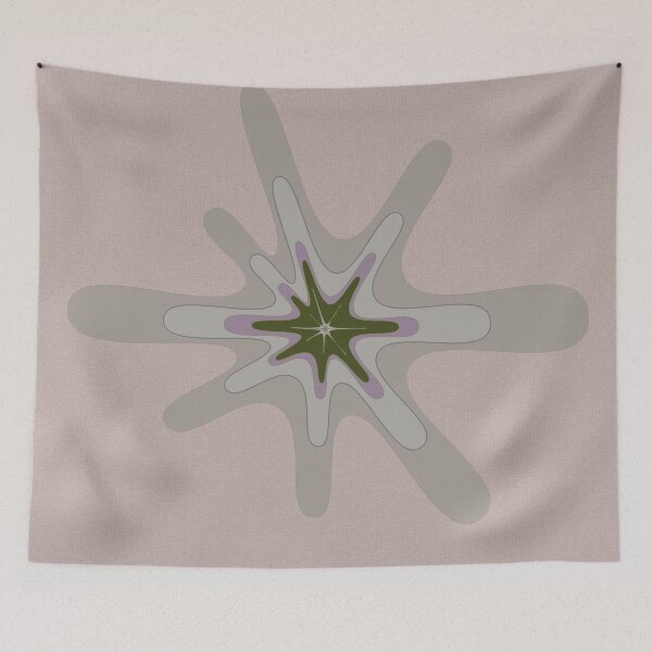 Item preview, Moss and Cream Blossom Stellate designed and sold by Tactux - Digital Artist.