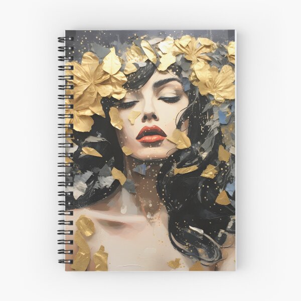 Item preview, torn paper collage with gold leaf accents designed and sold by dcrc.