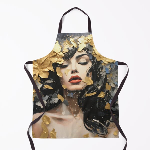 Item preview, torn paper collage with gold leaf accents designed and sold by dcrc.