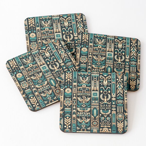 Item preview, Ancient Egypt Hieroglyphs thoth -ancient Egyptian Deity Poster Cards designed and sold by CoffeeIsATrip.
