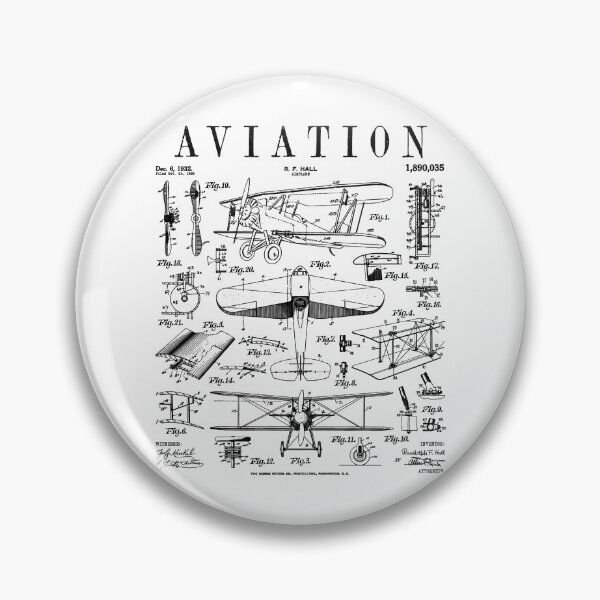 Artikelvorschau, Flugzeug Luftfahrt Doppeldecker Flugzeug Vintage Patentdruck entworfen und verkauft von GrandeDuc.