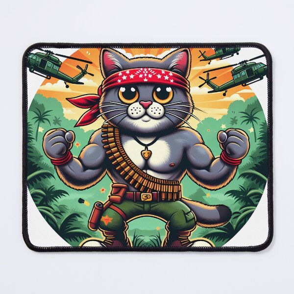 Item preview, Rambo cat designed and sold by mariacatsfan.