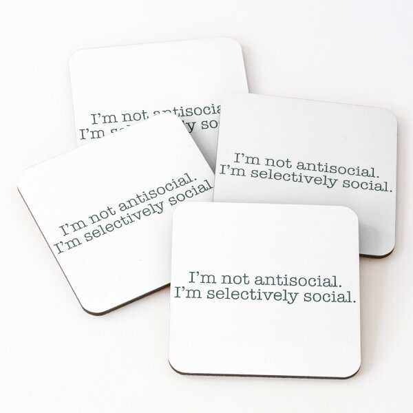 Item preview, I’m not antisocial… designed and sold by FlorartDesign.