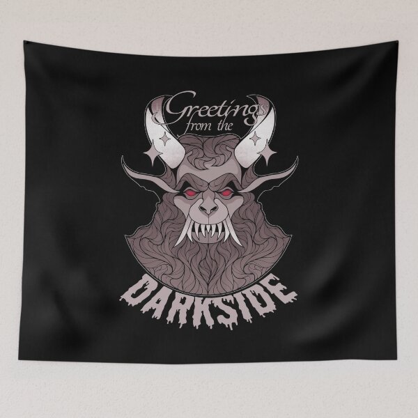 Item preview, Greetings From The Darkside | Merry Creepy Christmas designed and sold by ObsidianDaz.