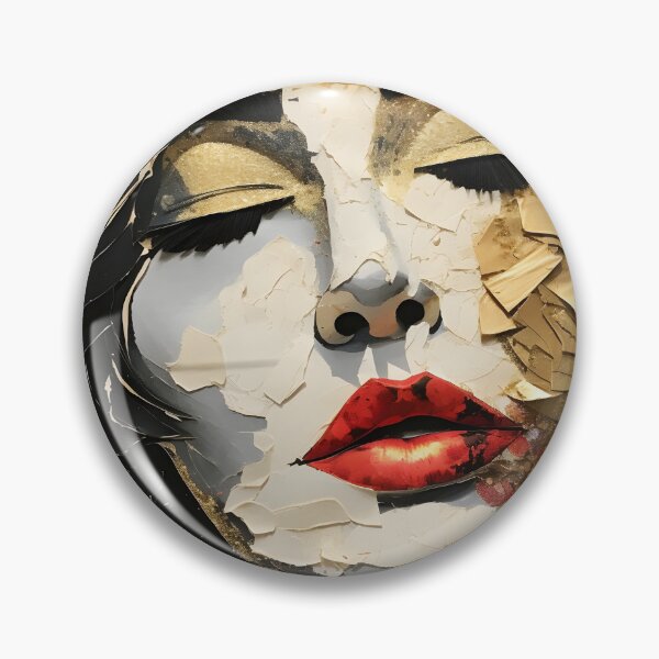Item preview, torn paper collage with gold leaf accents designed and sold by dcrc.
