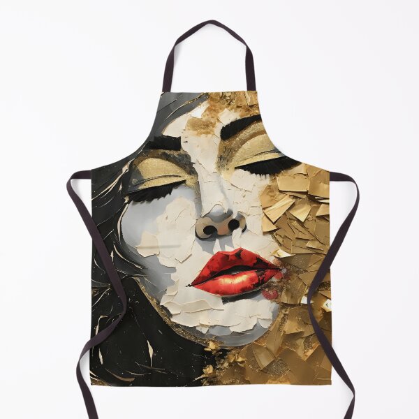 Item preview, torn paper collage with gold leaf accents designed and sold by dcrc.