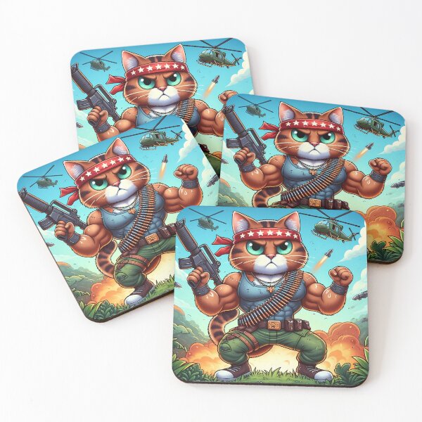 Item preview, Rambo cat designed and sold by mariacatsfan.