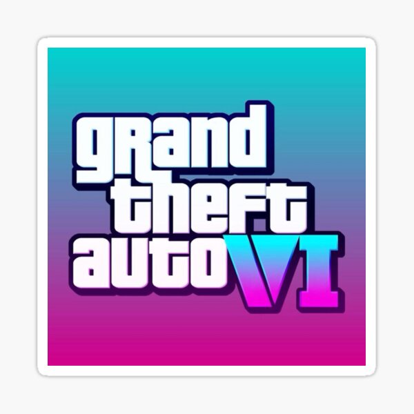 GTA6 grand theft auto VI sticker A5 size 5.8 x 8.3 inches MAFIA GAME PC  XBOX PS4