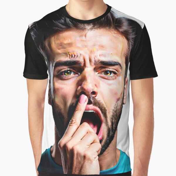 Boy with his finger on his nose Graphic T-Shirt
