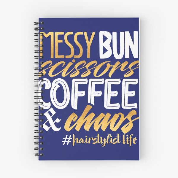 Item preview, Funny Hairdresser Hairstylist Shirt Messy Bun Scissors designed and sold by caloudiaminart.