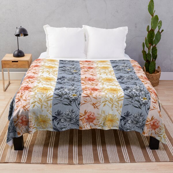 Item preview, Vibrant Floral Trio: Flowers in Three Colored Lines designed and sold by Thanatphak Tansakul.