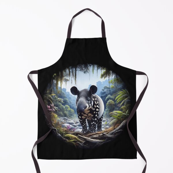 Item preview, Malayan tapir animal art designed and sold by RubisLeaf.