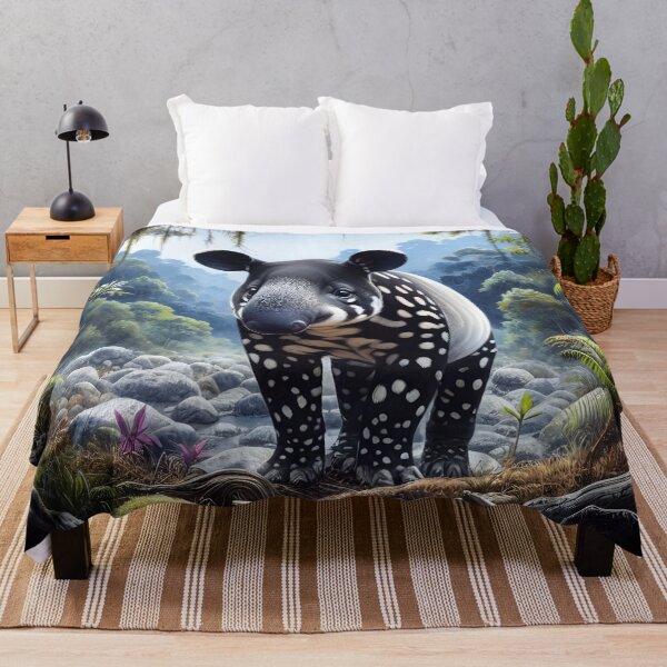 Item preview, Malayan tapir animal art designed and sold by RubisLeaf.