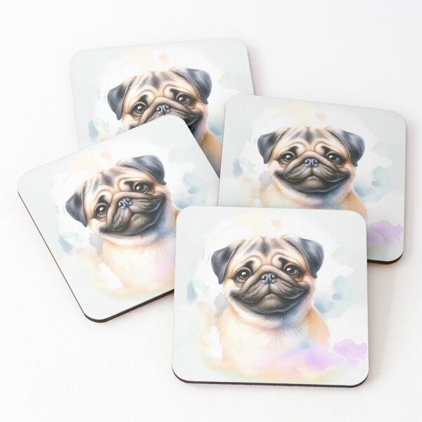 Item preview, Mirada gentil de un Pug designed and sold by ArtArchive-KK.