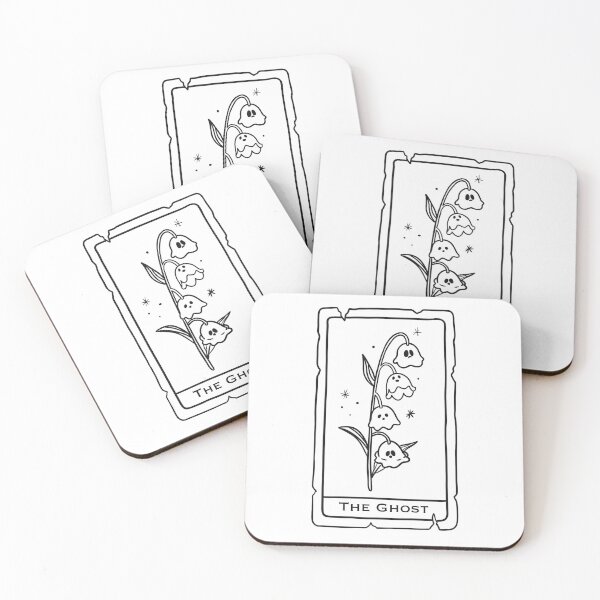 Item preview, The ghost flower tarot card designed and sold by peche-dabeille.
