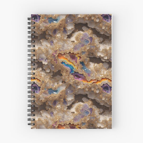 Item preview, White Rainbow Geode Seamless Pattern designed and sold by PaxtonProjects.