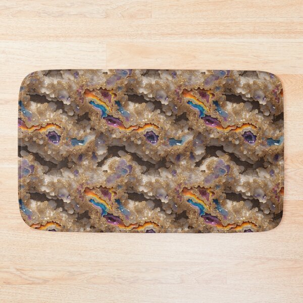 Item preview, White Rainbow Geode Seamless Pattern  designed and sold by PaxtonProjects.