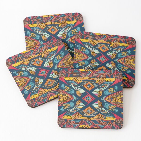 Item preview, Tribal pattern design pink blue designed and sold by operossa.
