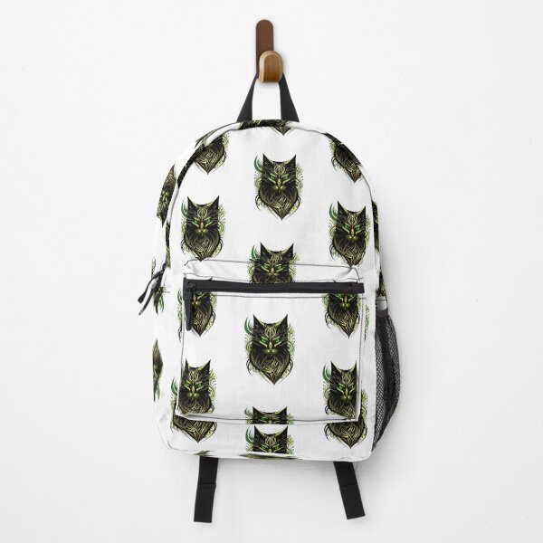 Item preview, Black cat in gold-green colors happy new year 2023/2024 designed and sold by BlueGoldArt.