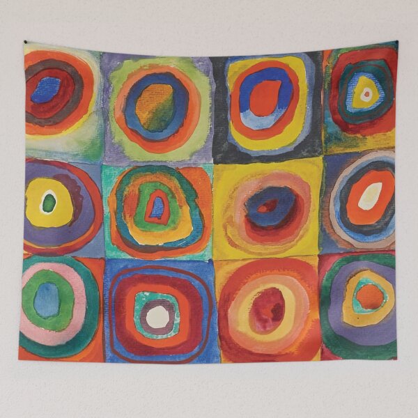 Item preview, Kandinsky | Color Study, Squares with Concentric Circles,  1913   designed and sold by BossyCatHome.