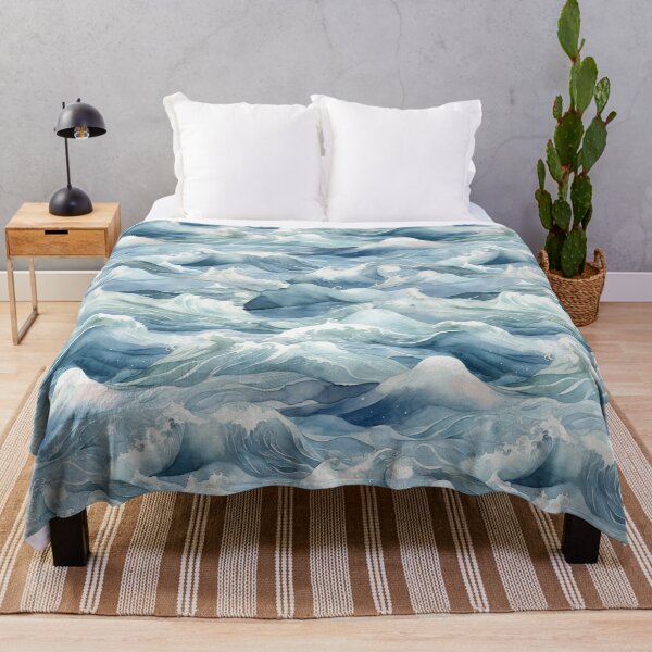 Item preview, Seamless Ocean Wave Pattern designed and sold by mushizaman.
