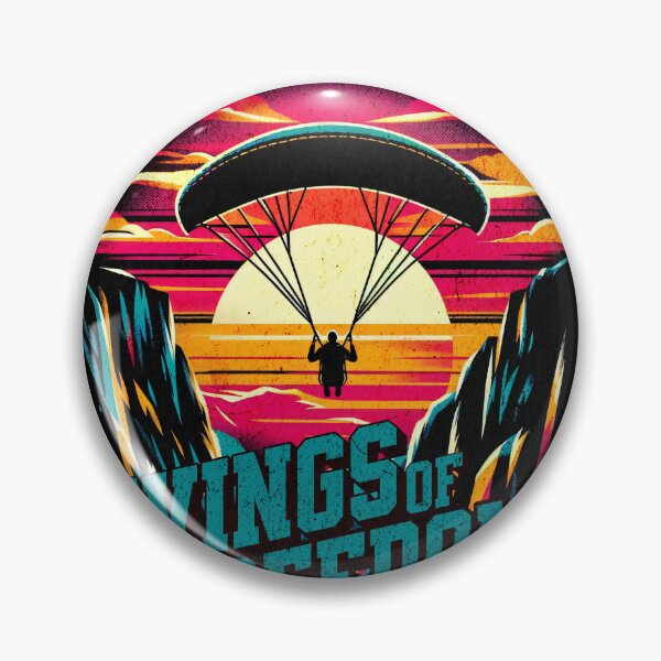 Item preview, Paragliding Wings of Freedom Vibrant Retro Design designed and sold by RedDesignSyc.