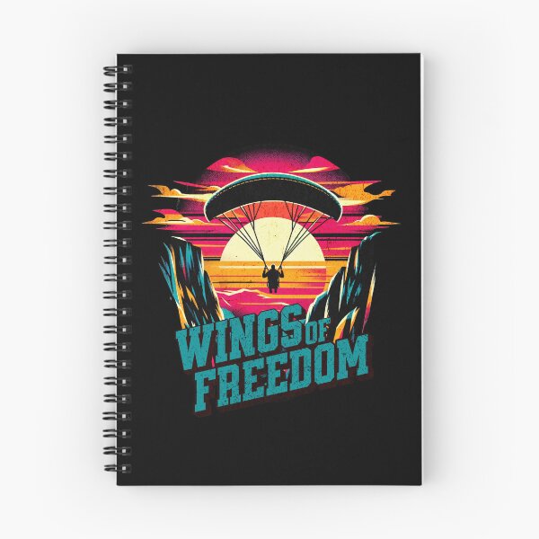 Item preview, Paragliding Wings of Freedom Vibrant Retro Design designed and sold by RedDesignSyc.