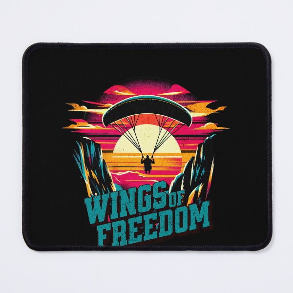 Item preview, Paragliding Wings of Freedom Vibrant Retro Design designed and sold by RedDesignSyc.