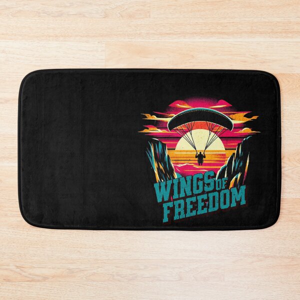Item preview, Paragliding Wings of Freedom Vibrant Retro Design designed and sold by RedDesignSyc.