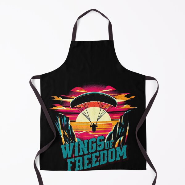 Item preview, Paragliding Wings of Freedom Vibrant Retro Design designed and sold by RedDesignSyc.