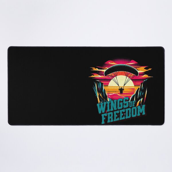 Item preview, Paragliding Wings of Freedom Vibrant Retro Design designed and sold by RedDesignSyc.