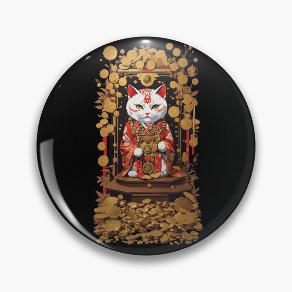 Item preview, Aesthetic Lucky Cat Japan Lucky Charm Cat designed and sold by LuminOrb.