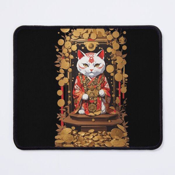 Item preview, Aesthetic Lucky Cat Japan Lucky Charm Cat designed and sold by LuminOrb.