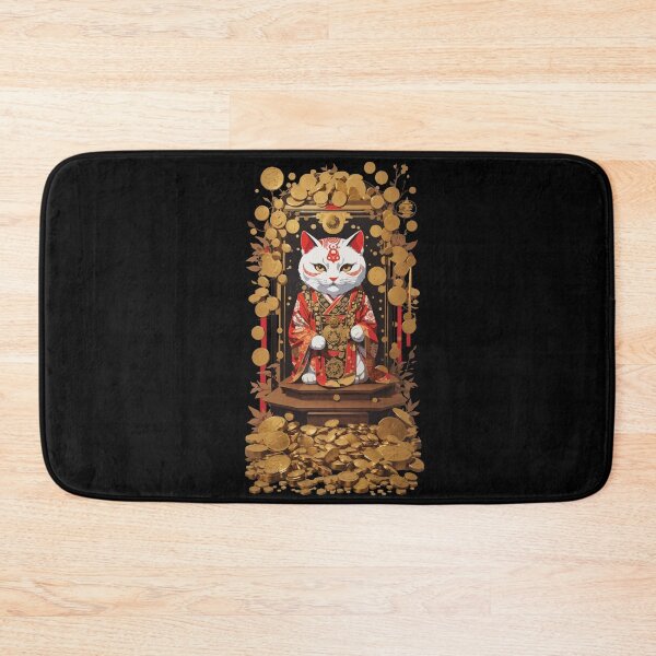 Item preview, Aesthetic Lucky Cat Japan Lucky Charm Cat designed and sold by LuminOrb.