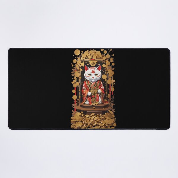 Item preview, Aesthetic Lucky Cat Japan Lucky Charm Cat designed and sold by LuminOrb.