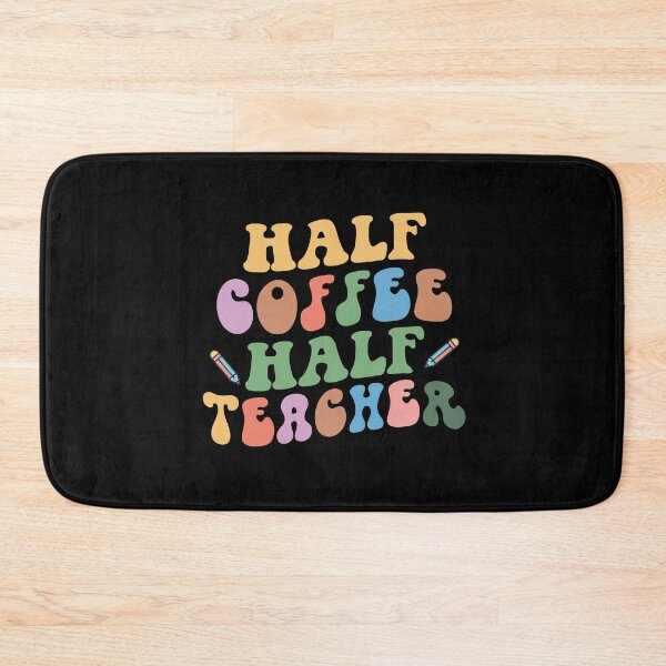 Item preview, Half Coffee Half Teacher Shirt, Positive Slogan Tee, designed and sold by chipmuckdesignn.