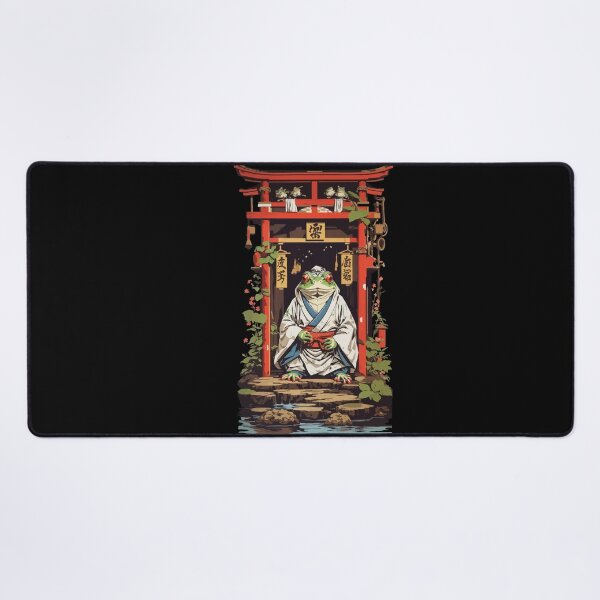 Item preview, Fantasy Frog In The Temple Japan Retro Design designed and sold by LuminOrb.