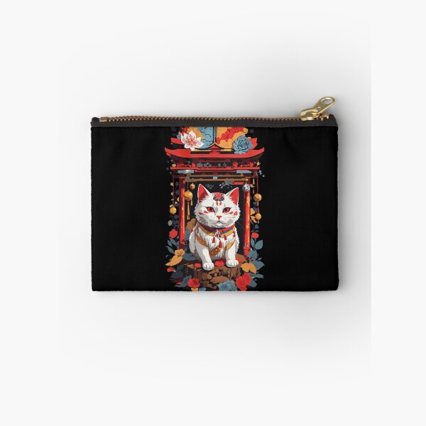 Item preview, Maneki Neko Lucky Cat In The Japanese Shrine designed and sold by LuminOrb.