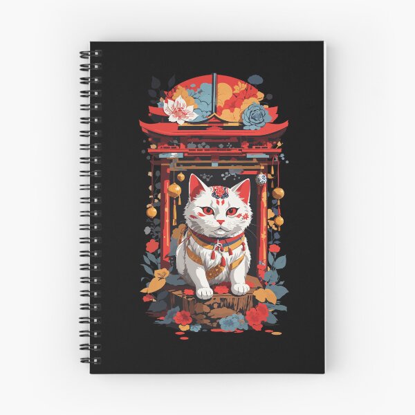 Item preview, Maneki Neko Lucky Cat In The Japanese Shrine designed and sold by LuminOrb.