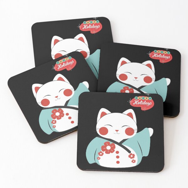 Item preview, Happy Holdidays - Japanese blessing lucky Cute cat designed and sold by Similce.