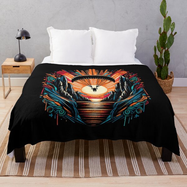 Item preview, Paragliding Mountain Retro Design designed and sold by RedDesignSyc.
